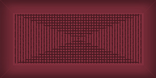 Мелкоформатная плитка Metro Mono Dec Bordeaux glossy 150х75х9 фото